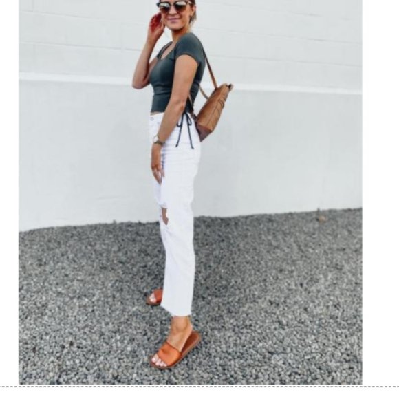 UNIVERSAL THREAD Kerrigan Slide Sandals Women's Summer Tan Casual Slip On Size 8 - Picture 4 of 6